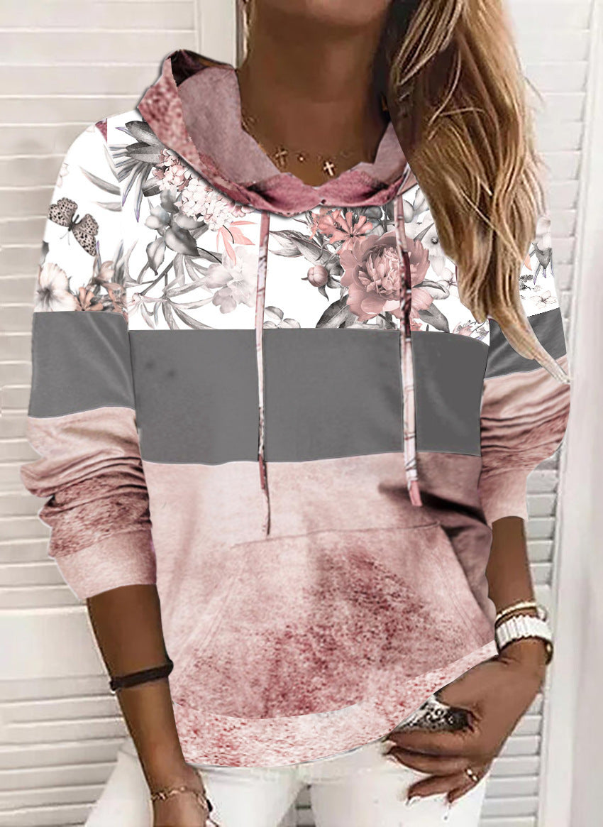 Printed Hooded Fleece Sweatshirt | Streetwear