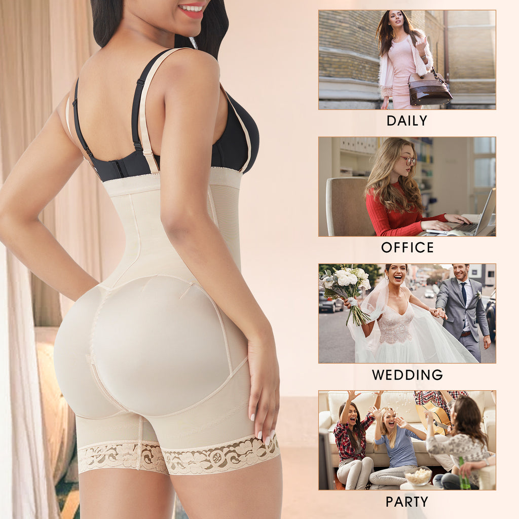 Butt Lifter Shaper Panties with Front Zipper