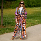Cotton Print Ladies Cardigan Holiday Casual