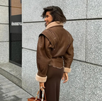 Women's Suede Jacket – European & American Style