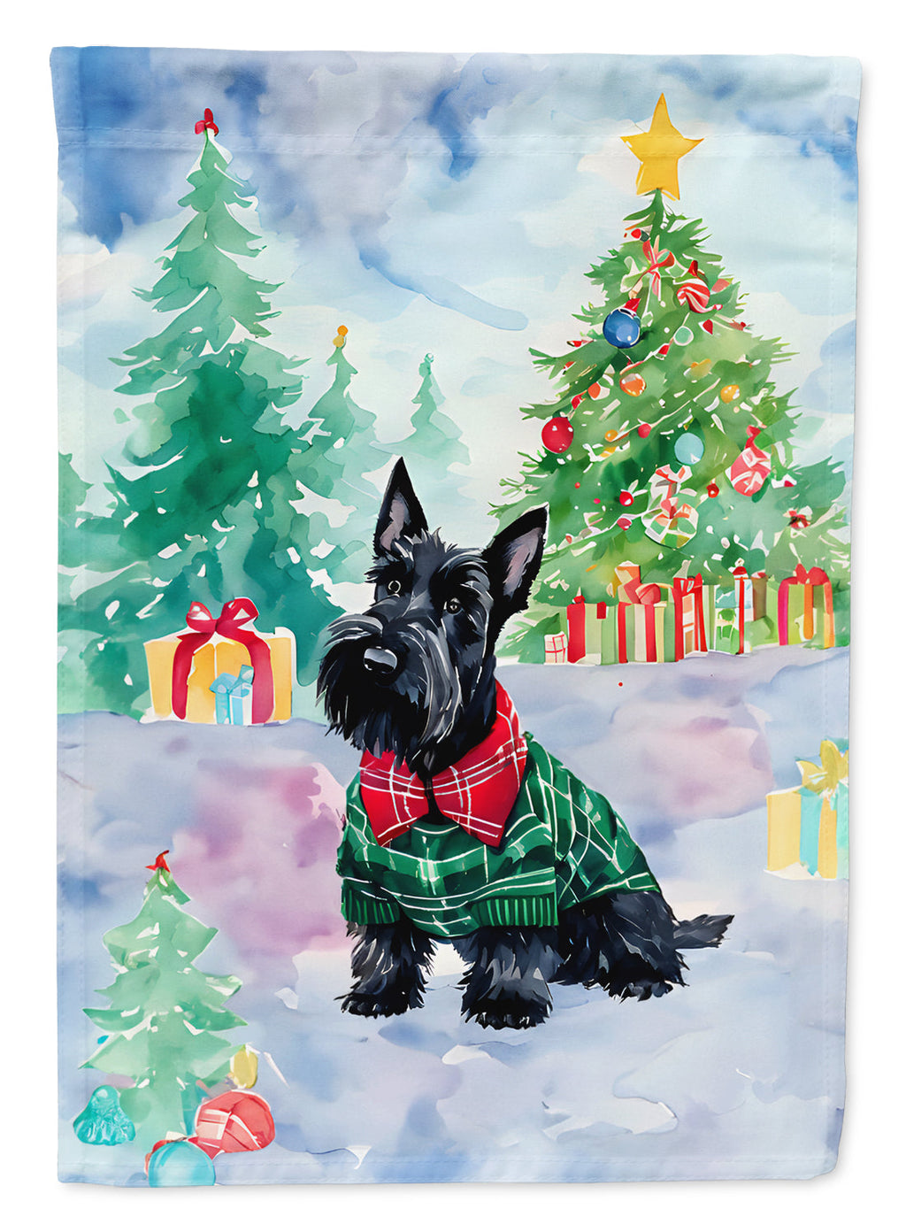 Scottish Terrier Christmas Garden Flag