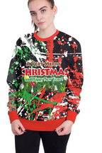 3D Digital Printed Women's Christmas Pullover Sweatshirt | Streetwear