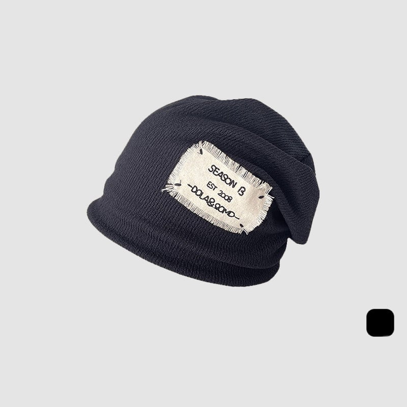 Fashionable Knitted Wool Baotou Acrylic Hat | Embroidered Cap