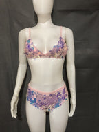 Mermaid Scale Bikini Set with Sequin Top and Tail