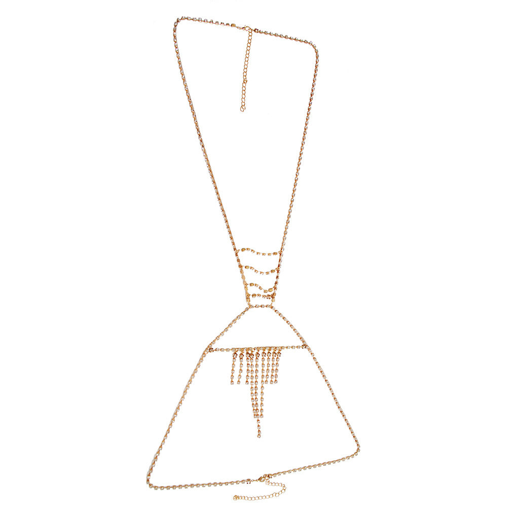 Body Chain with Rhinestones for Bikinis