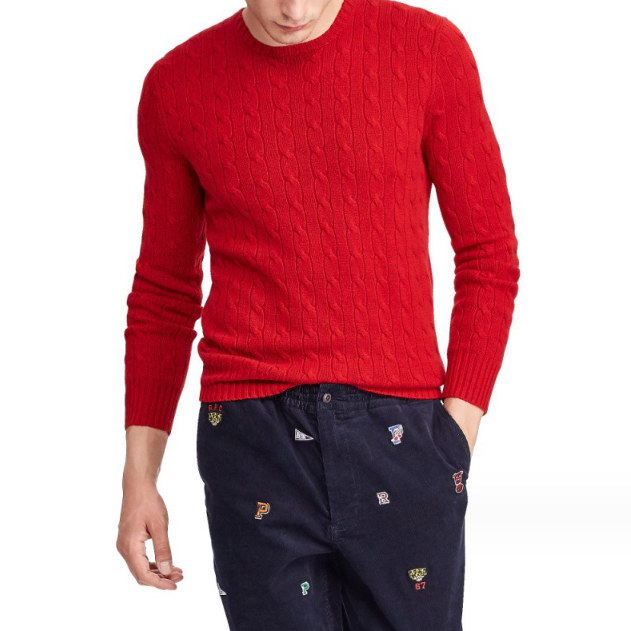 Apollo Vinci Men's Long Sleeve Cotton Sweater (One Piece)