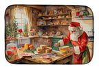 Cookies with Santa Claus Papa Noel Dish Drying Mat