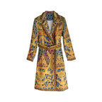 Vintage Printed Fashion Coat for Women