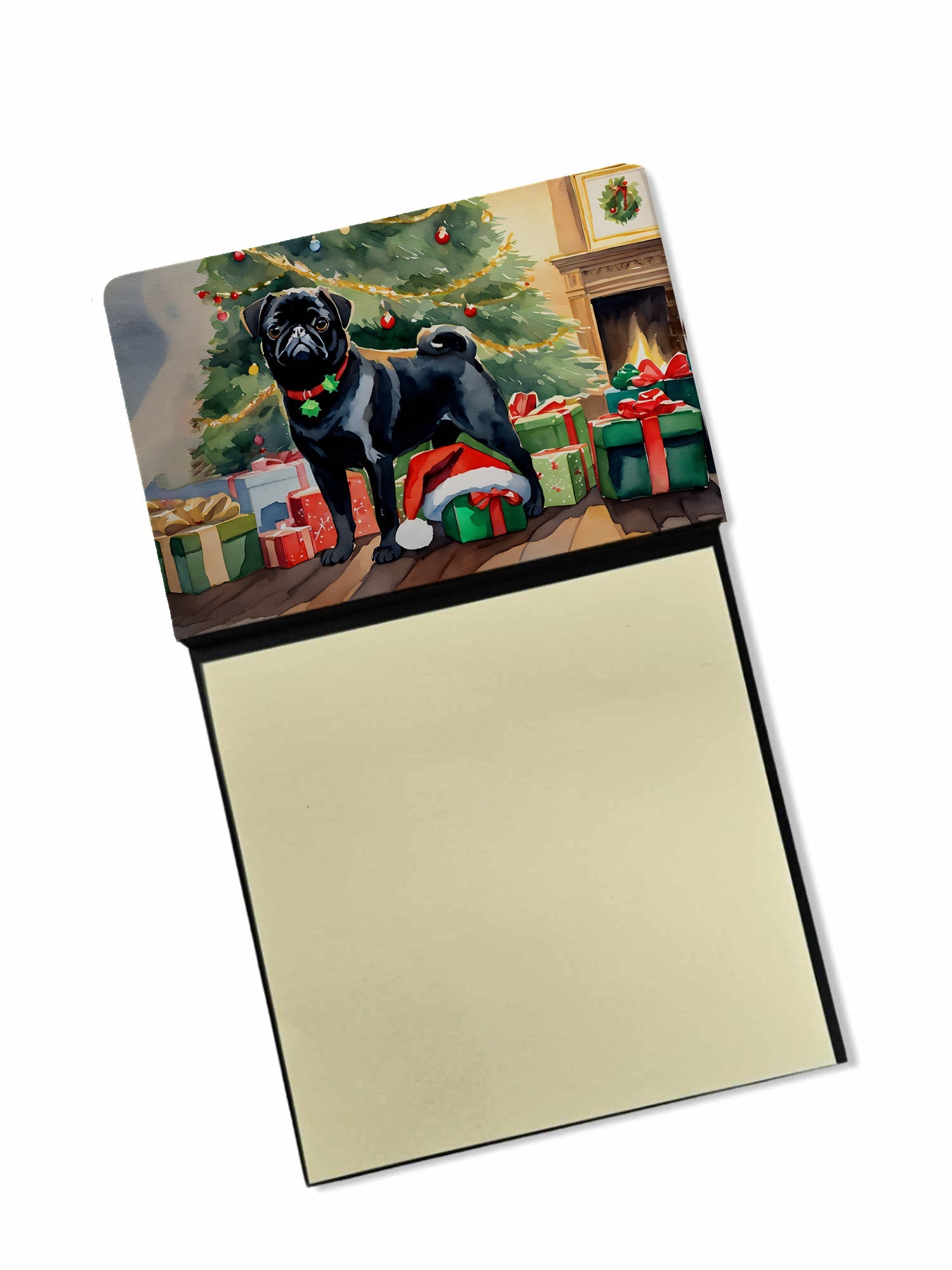 Pug Cozy Christmas Sticky Note Holder