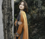 Two-color Linen Trench Coat for Leisure and Zen