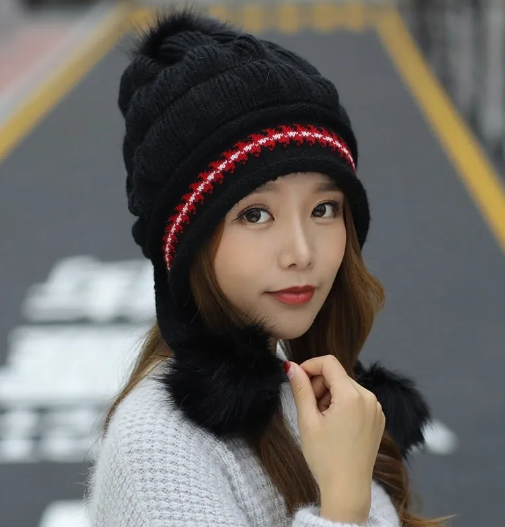 Cozy Fleece Ear Flap Beanie | Embroidered Cap