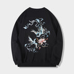 Vintage Embroidered Crewneck Sweatshirt Men’s Hoodie | Streetwear