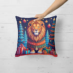 Lion Christmas Throw Pillow