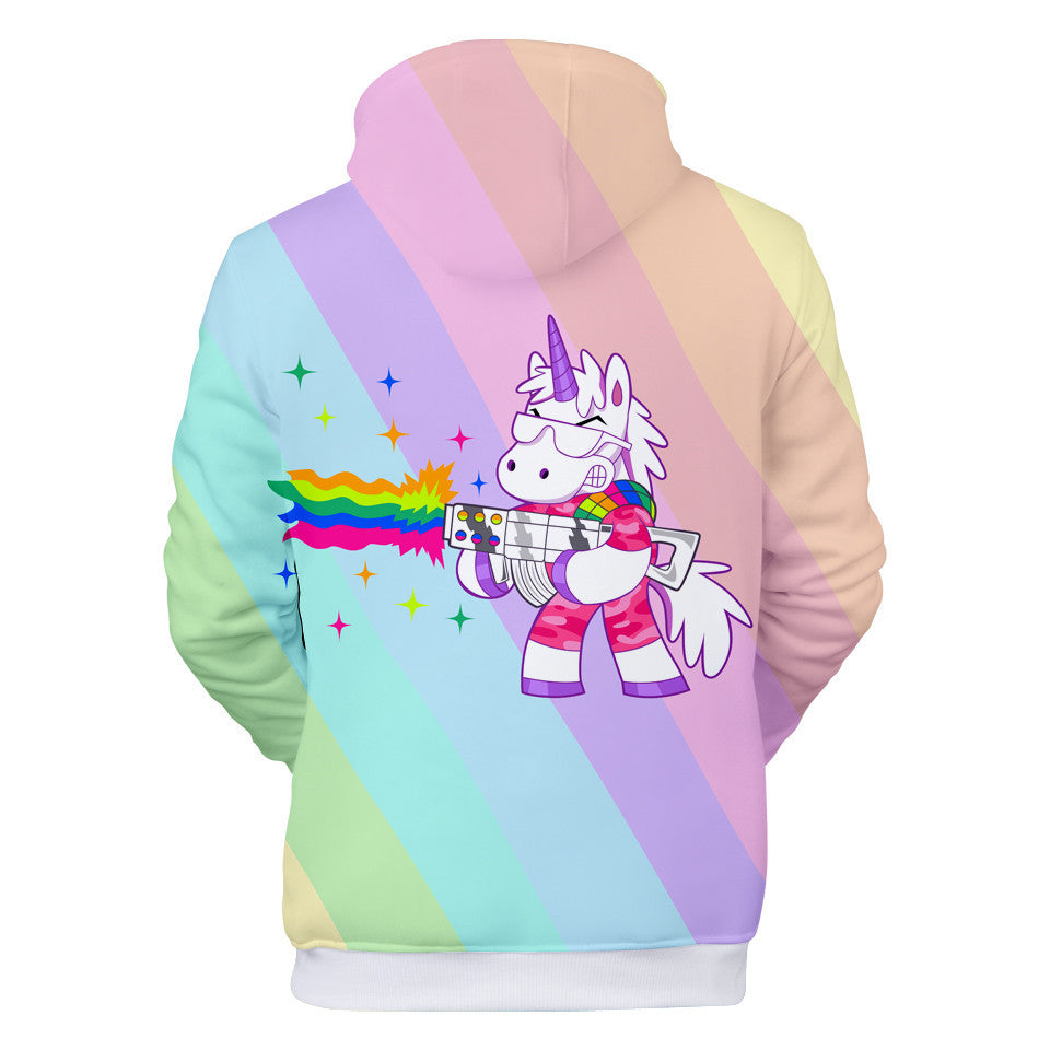 Unicorn Sweatshirt for Kids Ages 3-14, Cartoon Jacket