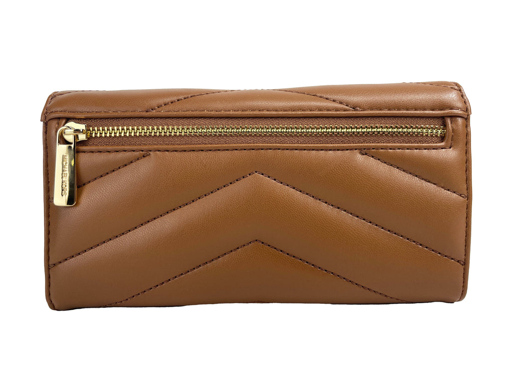Michael Kors Jet Set Travel Large Quilted Leather Trifold Wallet