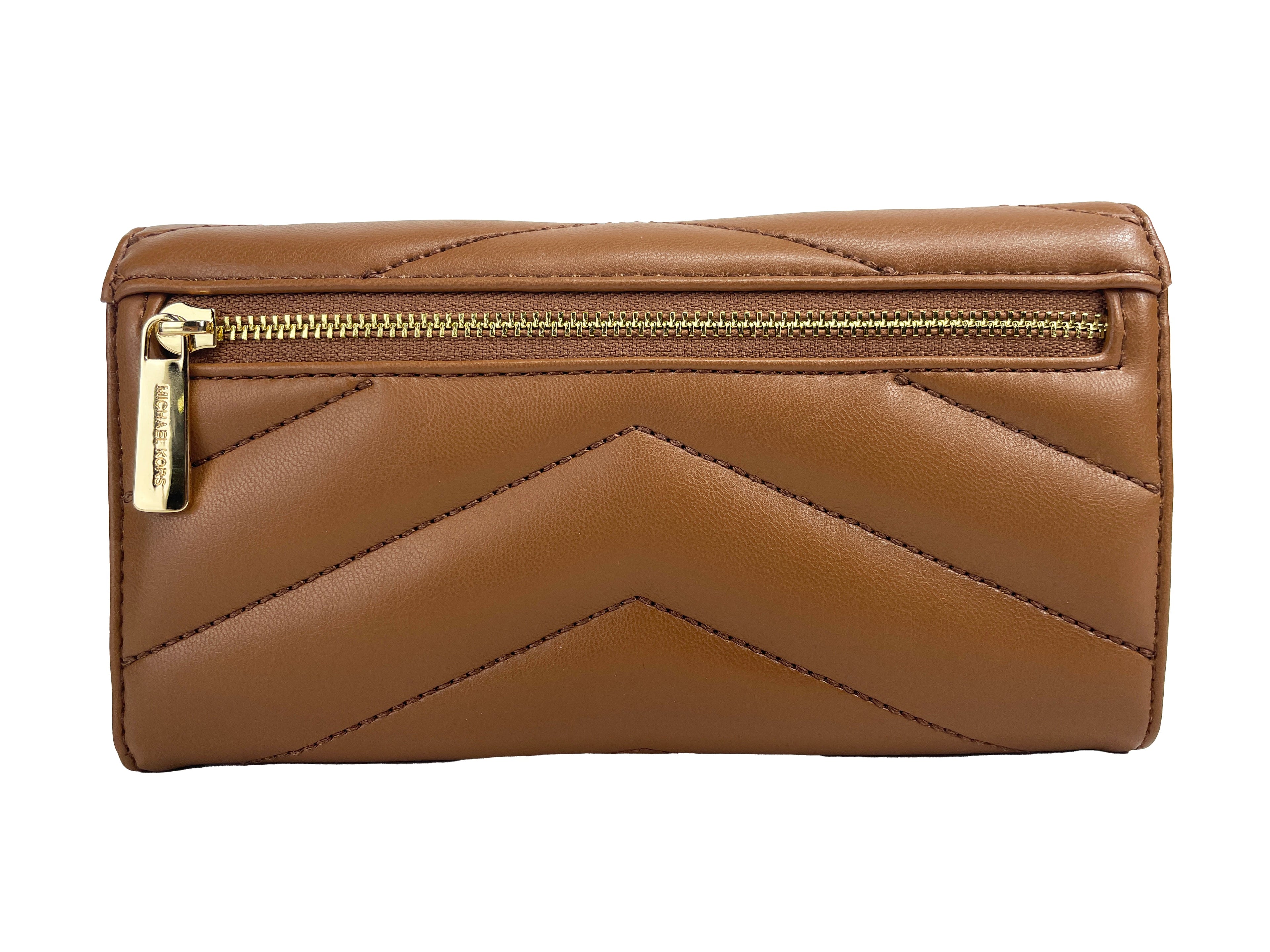 Michael Kors Jet Set Travel Large Quilted Leather Trifold Wallet