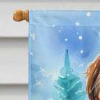 Petit Basset Griffon Vendeen Christmas House Flag