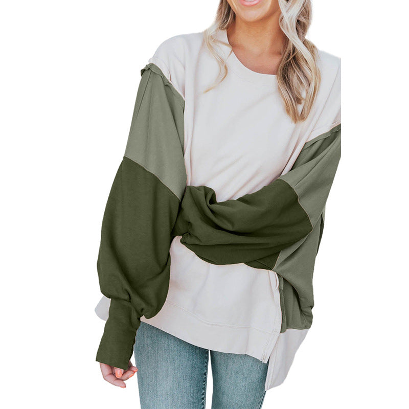 Casual Long Sleeve Round Neck Pullover for Women | Streetwear