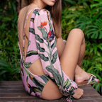 2023 New Women's Long Sleeve Printed Bikini Swimsuit