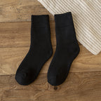 Solid Color Loop In Tube Imitation Rabbit Wool Socks