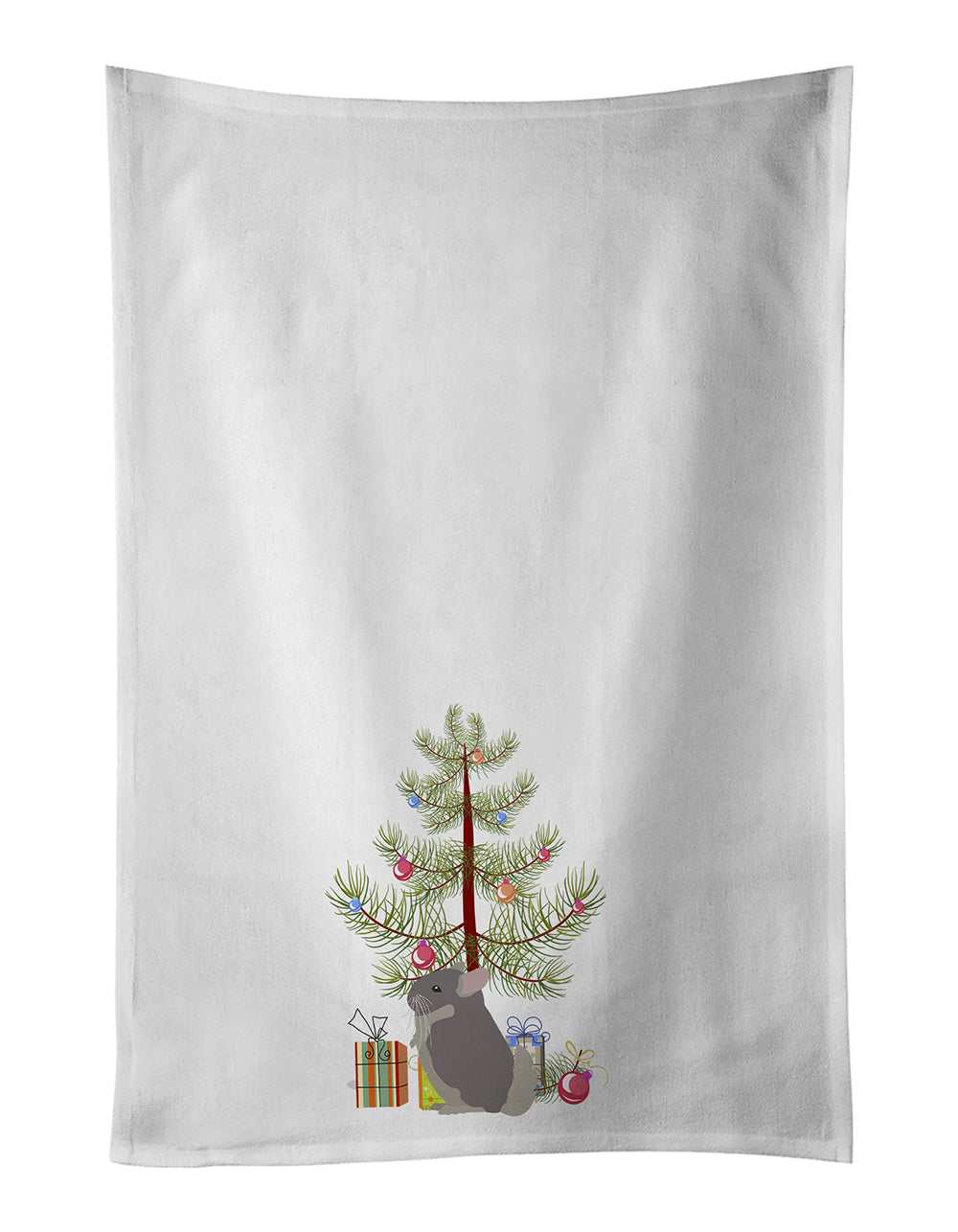 Beige Wellman Chinchilla Merry Christmas Kitchen Towel Set of 2