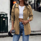 NORA Vintage High Waist Women's Summer Jacket - Green