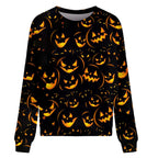Women's Pumpkin Print Hoodie - Fashionable Loose Fit | Streetwear