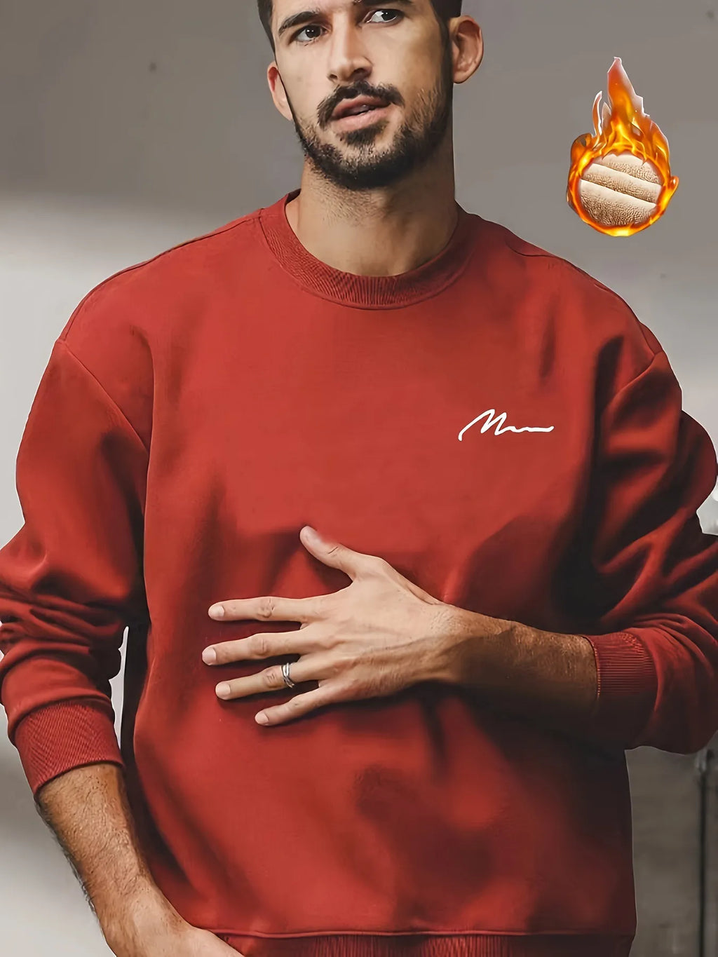 Wool Loose Round Neck Sweatshirt | Streetwear