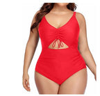 Plus Size Women's Slimming One-Piece Swimsuit