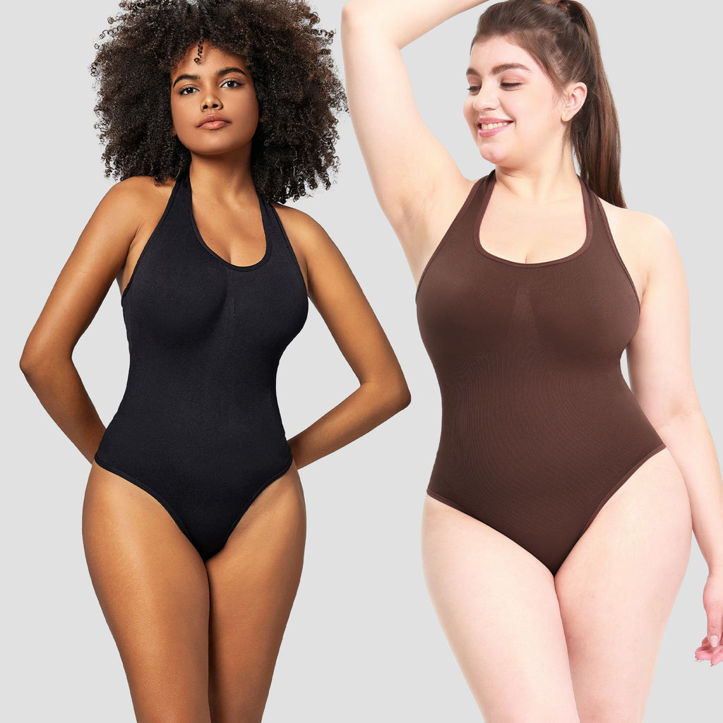Women's Backless Bodysuit Shaping Top Plus Size