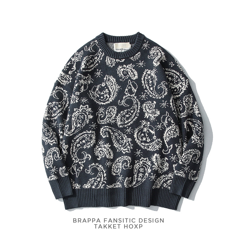 Chao Brand Full Print Couple Sweater - Korean Style
