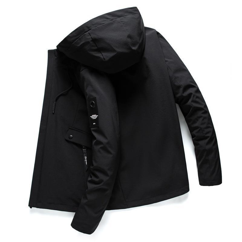 Men's Casual Loose Sports Hooded Jacket