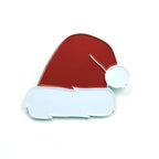 Santa Hat Pin | Embroidered Cap
