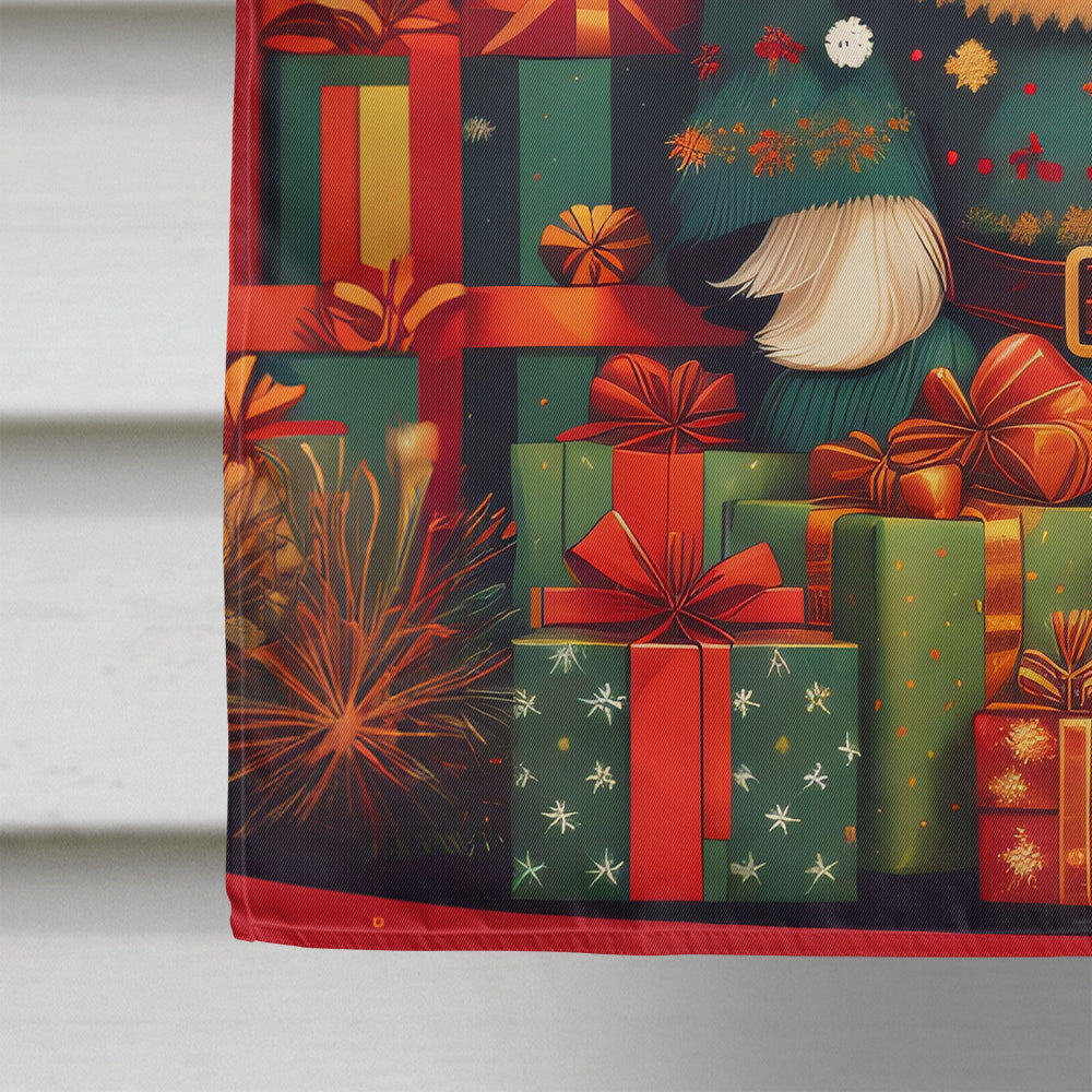 Japanese Chin Holiday Christmas House Flag