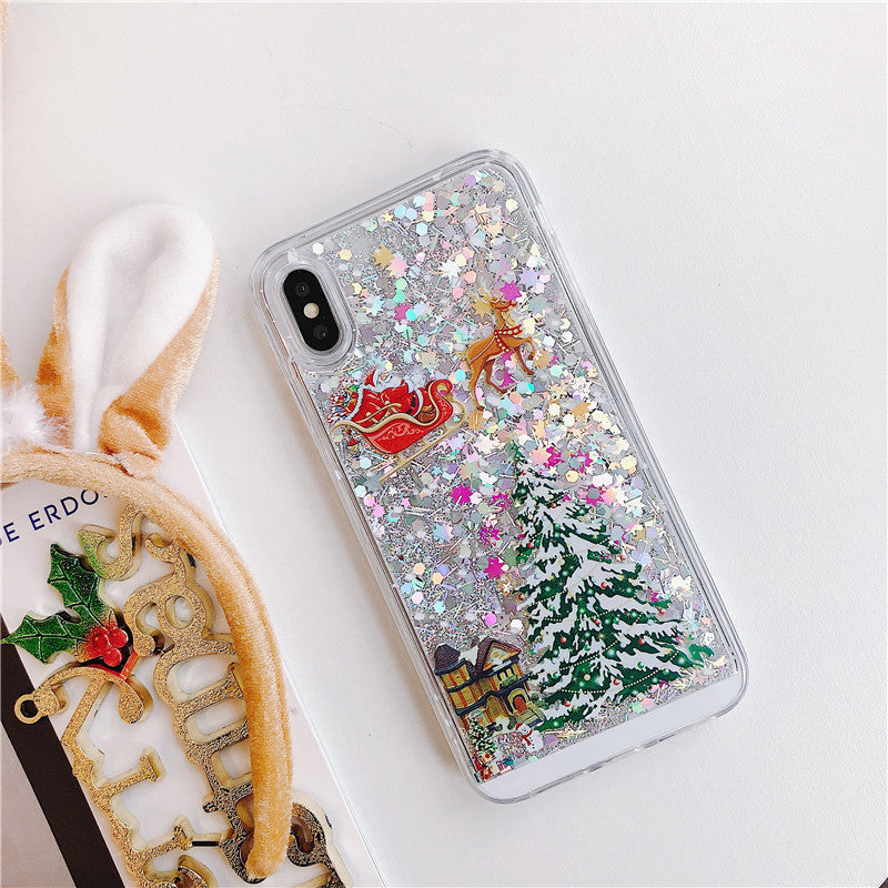 Santa Claus Christmas Tree Phone Case for iPhone & Samsung | Protective Cover