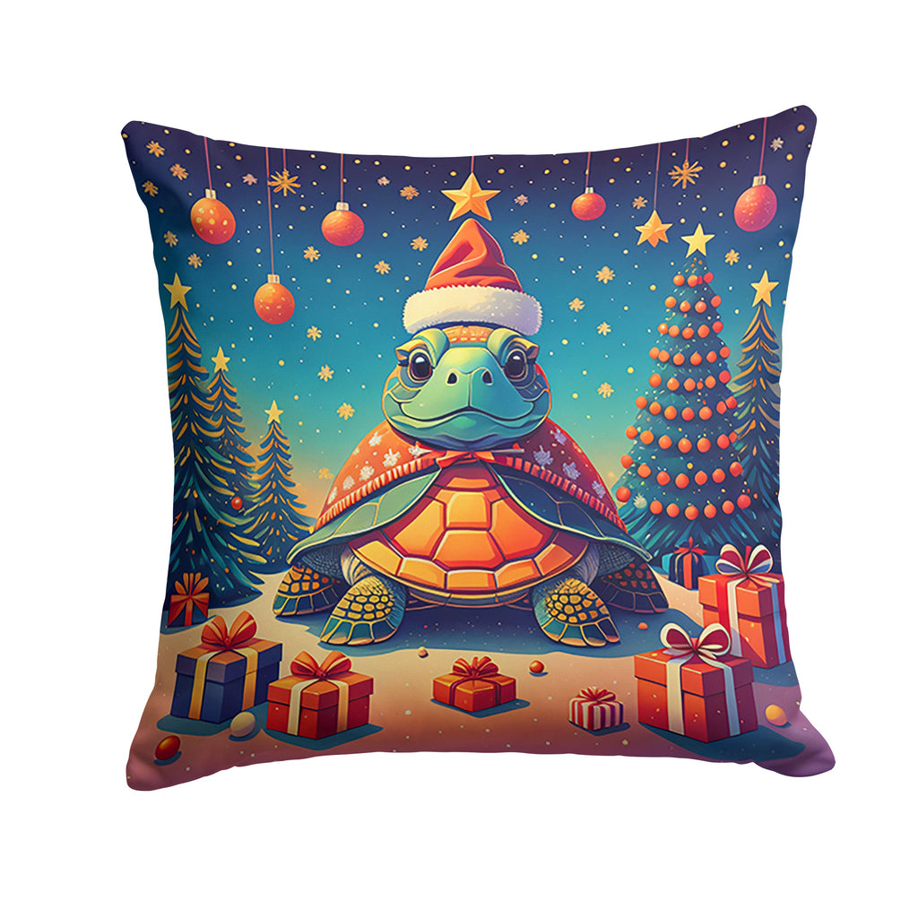 Turtle Christmas Throw Pillow