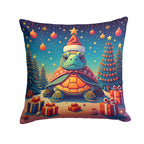 Turtle Christmas Throw Pillow