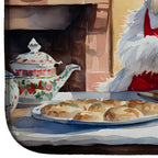 Westie Christmas Cookies Dish Drying Mat