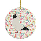Nun Pigeon Christmas Ceramic Ornament