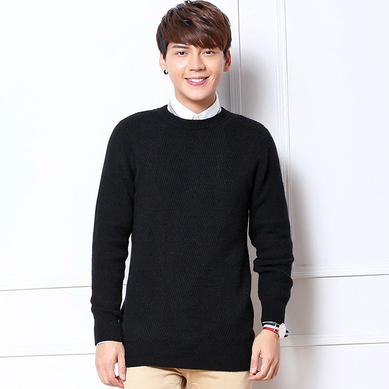 Thickened Round Neck Pullover Sweater for Men | Streetwear