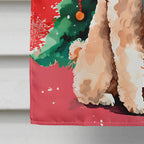 Poodle Christmas House Flag