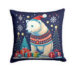 Polar Bear Christmas Throw Pillow