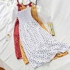 Summer Polka Dot Ruffle Strap Dress for Women