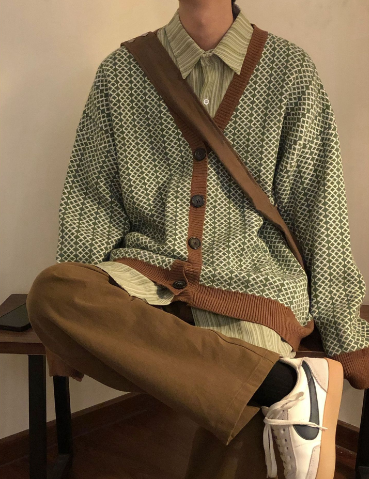 Vintage Knitted Cardigan Vest by Tide Coffee