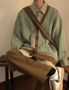 Vintage Knitted Cardigan Vest by Tide Coffee