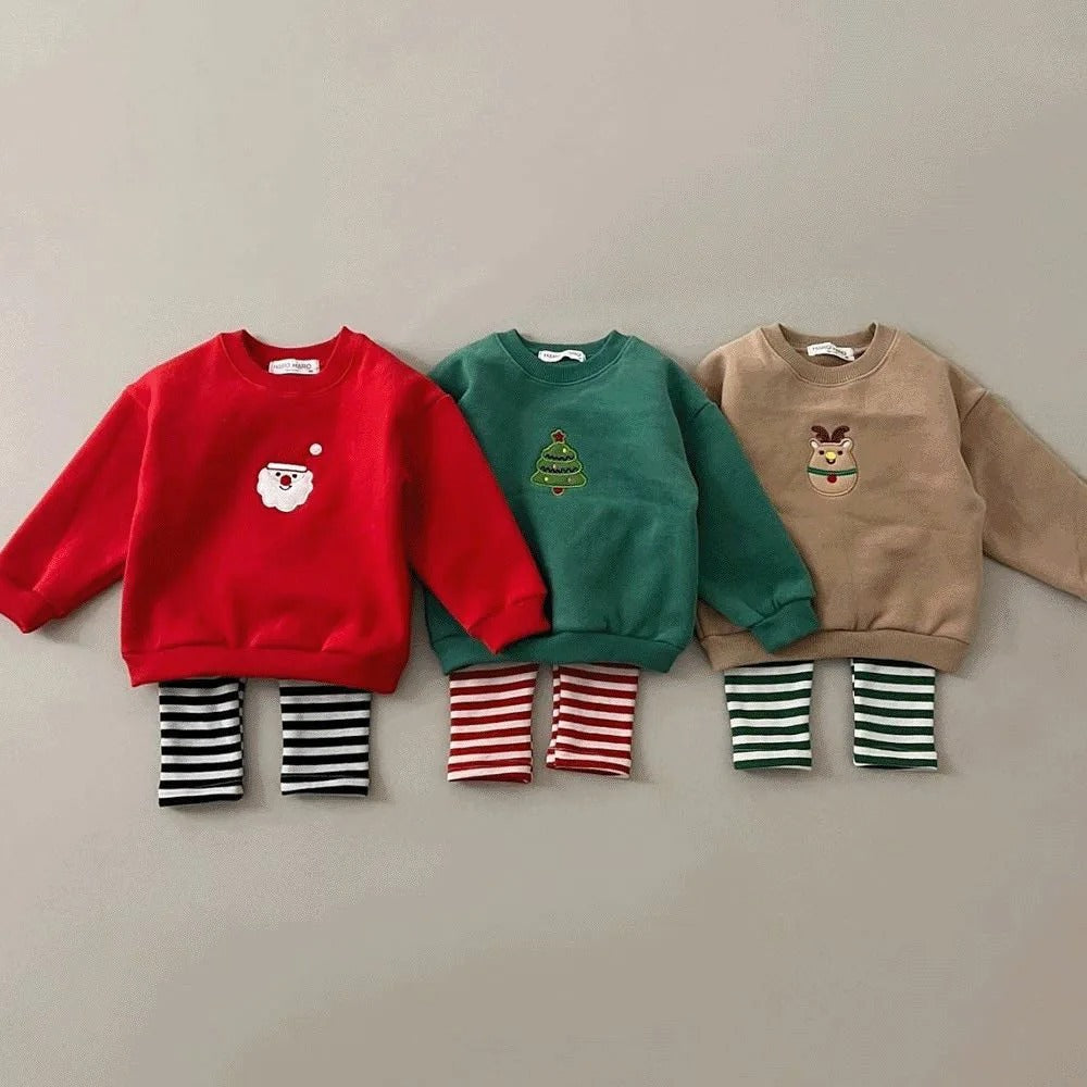 Christmas Theme Long Sleeve T-shirt for Kids | Streetwear