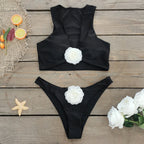 Solid Color Women's Two-Piece Bikini 2024 New Style