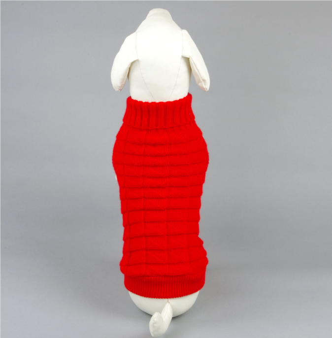 3D High Elastic Solid Color Dog Sweater