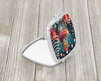 Leopard Christmas Compact Mirror