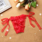 Lace Sexy T-Back Thong with Adjustable Size for Women